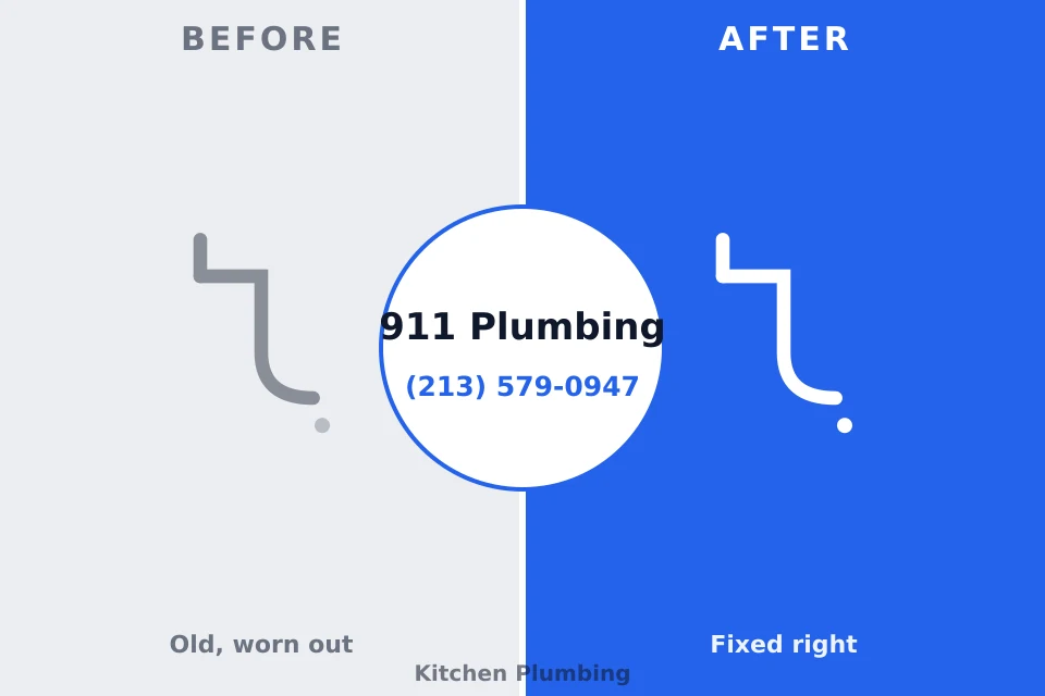 Before and after: plumbing repair Syracuse, KS